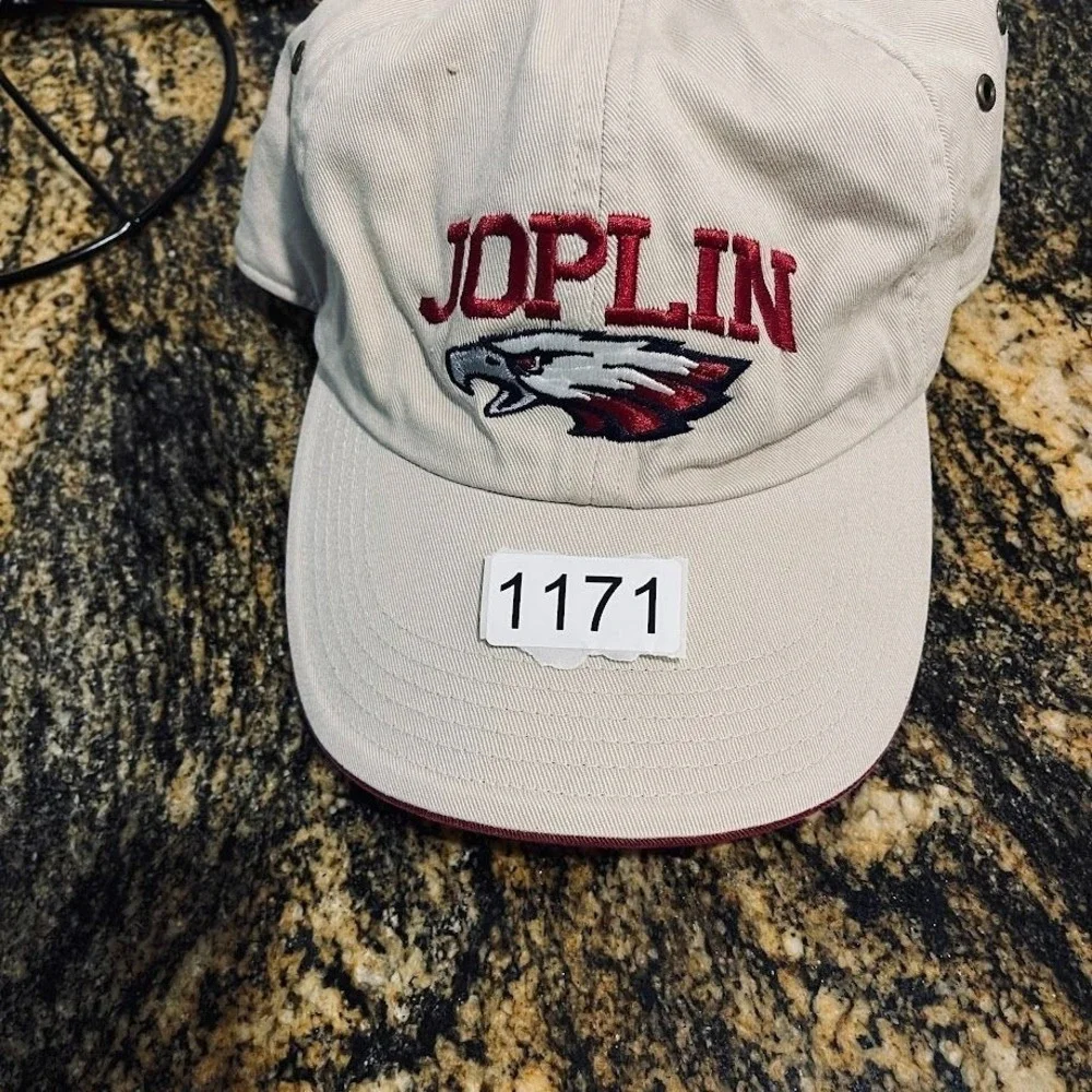 Joplin Eagles Baseball Cap Beige Embroidered Adjustable Strapback Richardson Sty